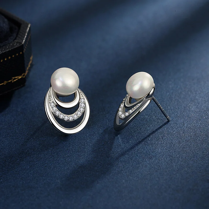 Серьги из серебра 925 пробы с жемчугом модная новинка в Корейском стиле для женщин