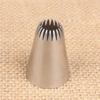 19 tooth cake piping nozzle stainless steel nozzles flower mouth mold for kitchen diy baking pastry cookies cake decoration tool