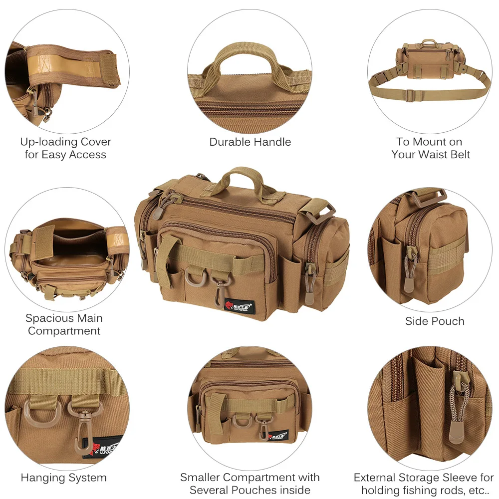 Популярная новинка многофункциональная сумка для рыбалки три цвета на выбор