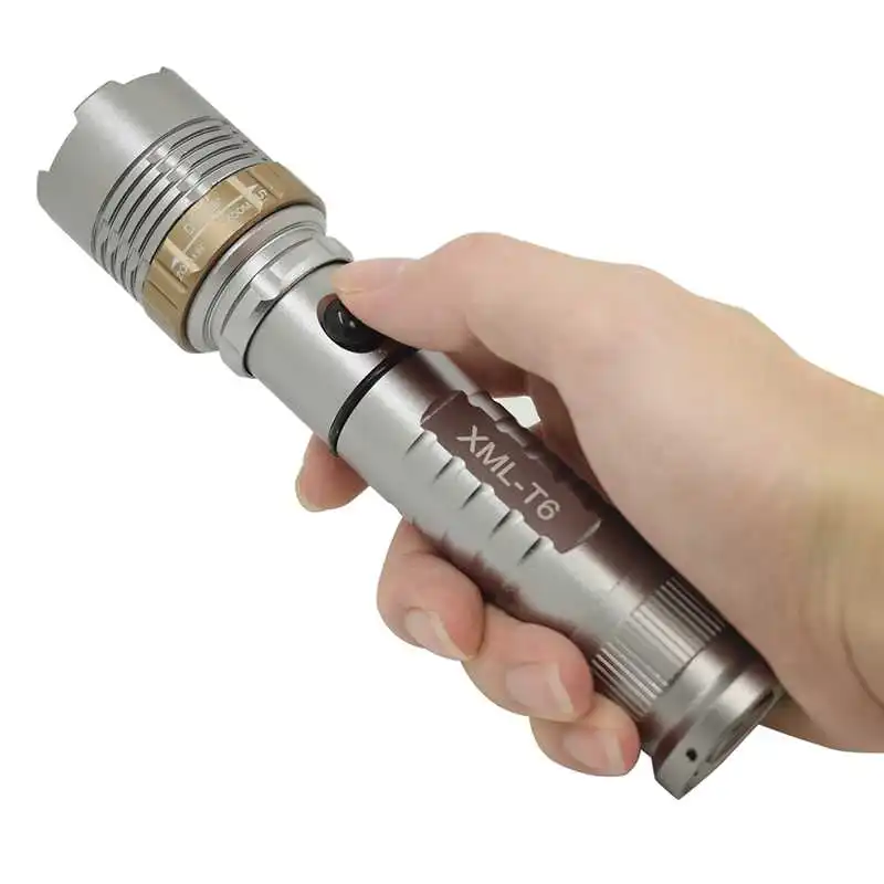 XM-L T6 тактический фонарик для самообороны палочки-наклейки фонарь Портативный