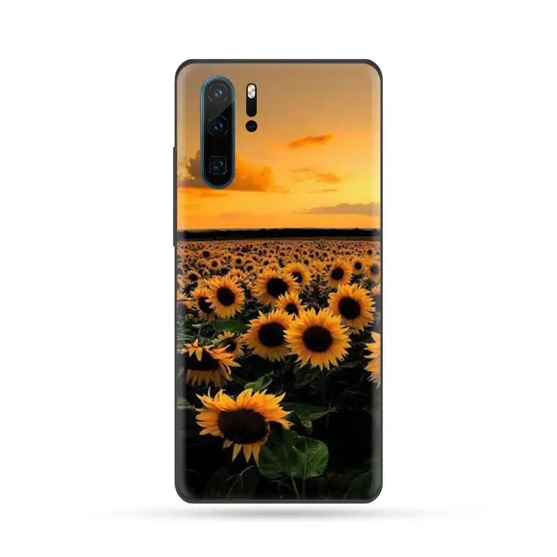 

Yellow sunflower flower Phone Case For Huawei Mate 9 10 20 Pro lite 20x nova 3e P10 plus P20 Pro Honor10 lite