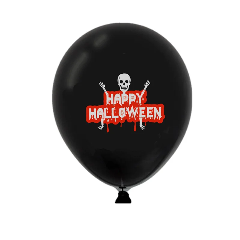 10pcs H 10 шт 12inch Хеллоуина воздушных шаров из латекса, комплект из двух частей с изображением черепа Spieder шар «летучая мышь» Globos декор для Хэллоуина, вечеринки Набор детских игрушек - Цвет: 10pcs H