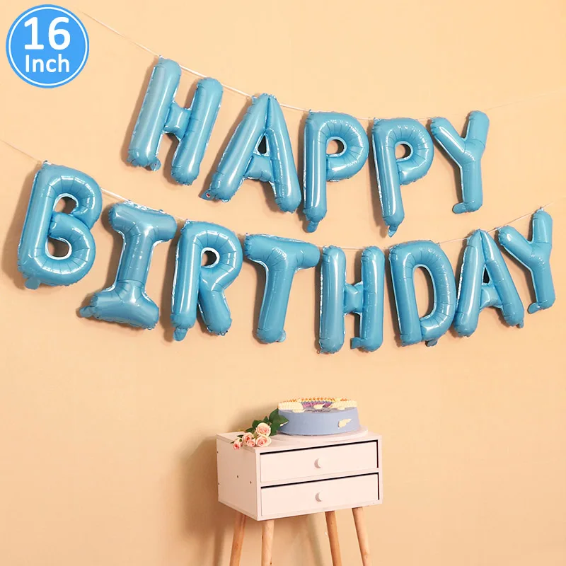 Lincaier 16 дюймовые фольгированные шары С Днем Рождения для маленьких мальчиков и