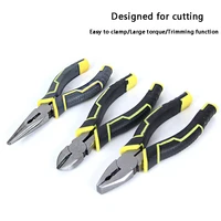 6 8 inch multifunction diagonal pliers wire cutter long nose pliers side cutter cable shears electrician professional tools