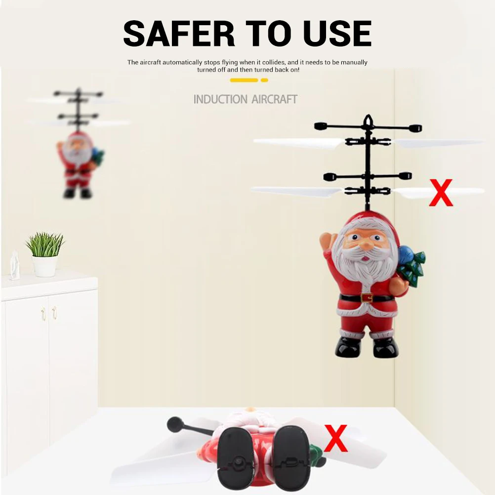 Игрушечный самолет с датчиком вертолет Индукционная Игрушка Рождественская