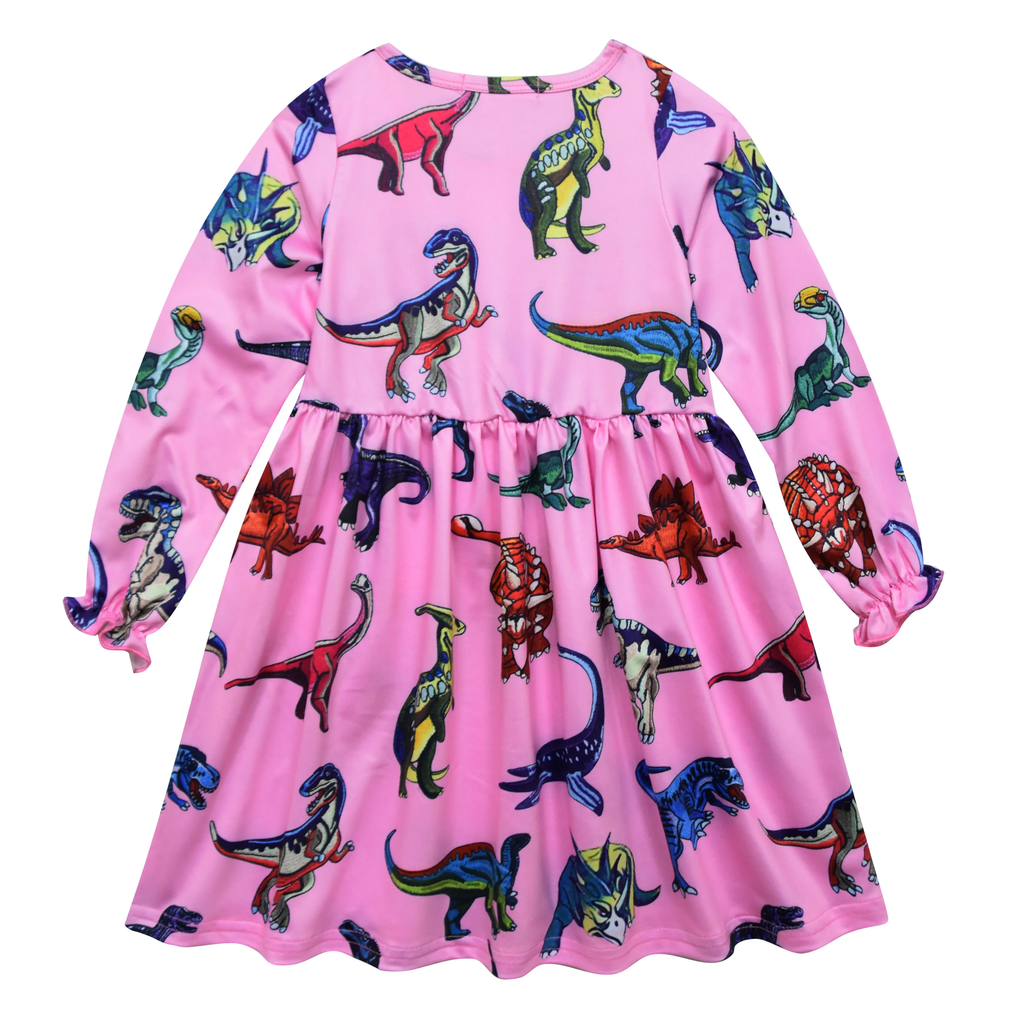 Children's wear Cartoon Long Sleeve Snow Queen Dress Anna Elsa Princess Christmas | Детская одежда и обувь