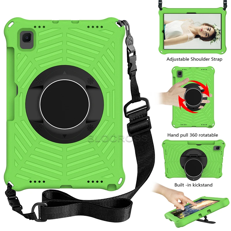 

360 Rotating Case for Tab A7 2020 10.4'' T500 Tab A 10.1 Inch SM-T510 Tab A7 Lite 8.7 inch T220 Kids EVA Shockproof Case Funda