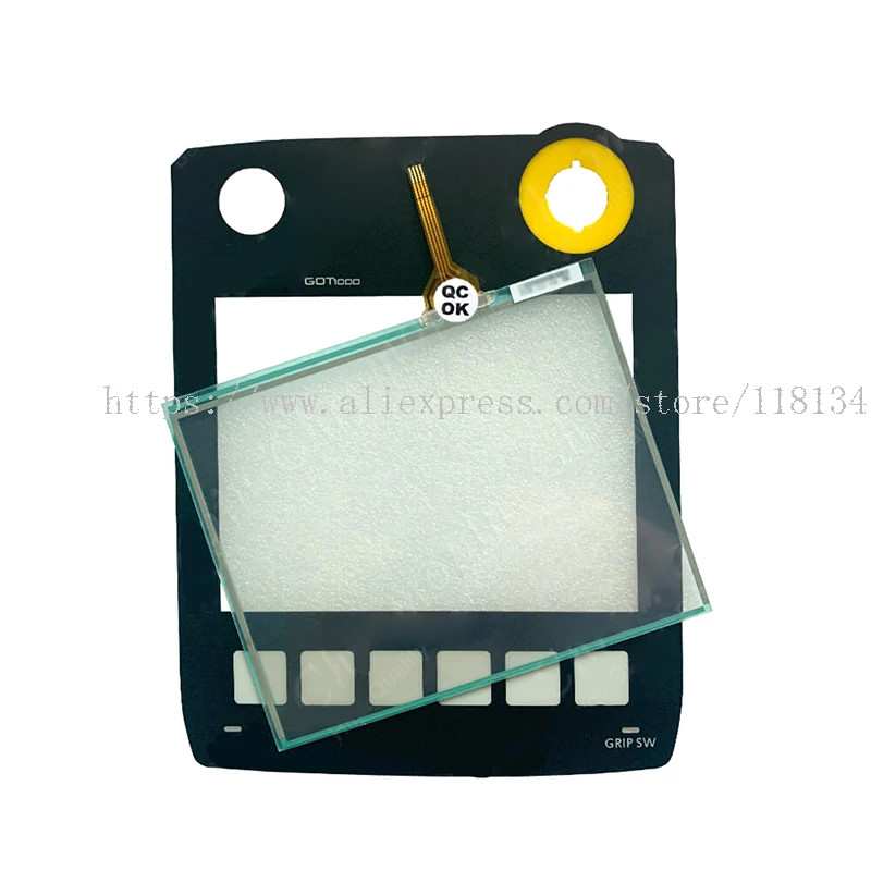 

For GT1450HS-QMBDE-C GT1455HS-QTBDE Touch Screen Panel Glass Digitizer +Front Overlay Protective Film