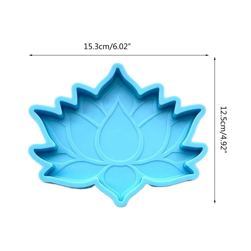 

13MC DIY Crafts Cup Mat Silicone Mould Decorations Making Tools Lotus Flower Coaster Epoxy Resin Mold