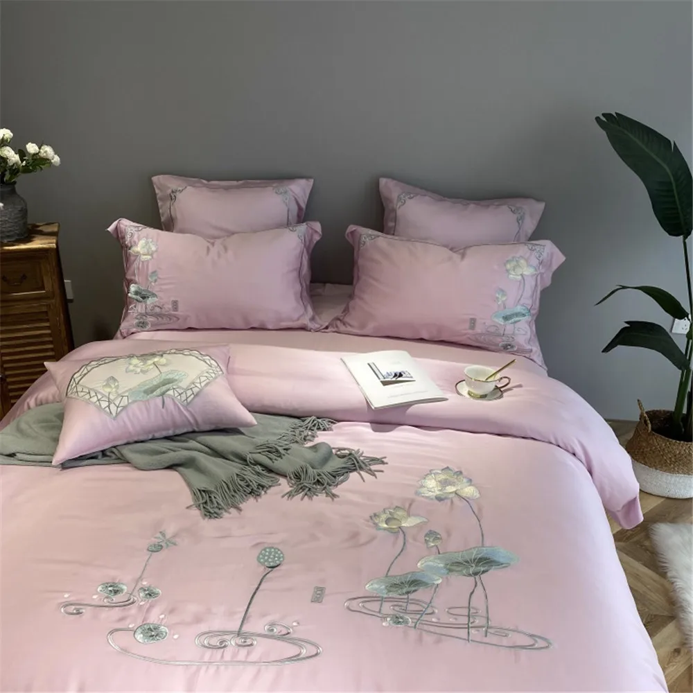 Новый высококачественный двусторонний вышитый набор из четырех предметов 60