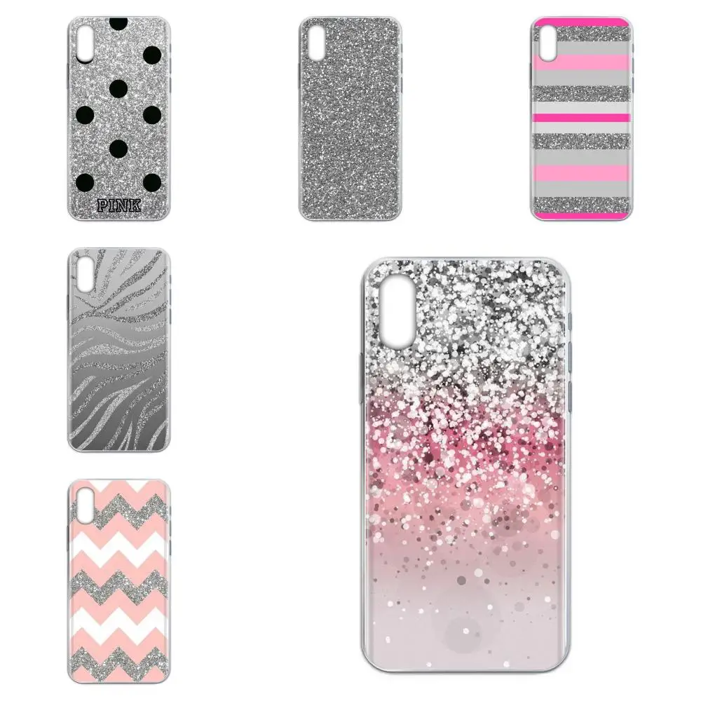 Enjoy Silver Pink Glitter Art Для Galaxy Alpha Note 10 Pro A10 A20 A20E A30 A40 A50 A60 A70 A80 A90 M10 M20 M30 M40|Бамперы| |