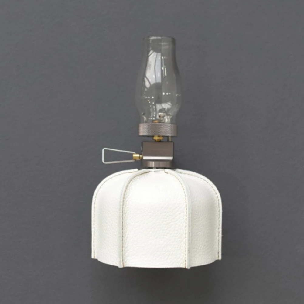 Плоский кожаный чехол для отдыха на природе газовом баке защитный сумка хранения