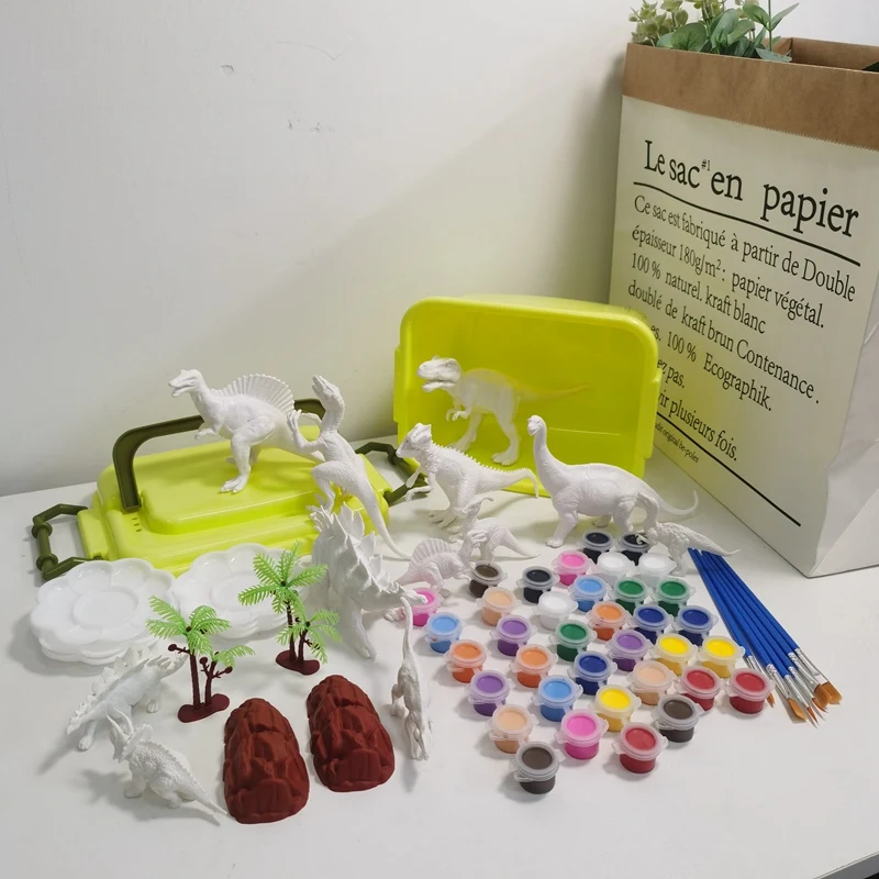 Детская модель цветного динозавра для творчества набор 3D рисования каракули