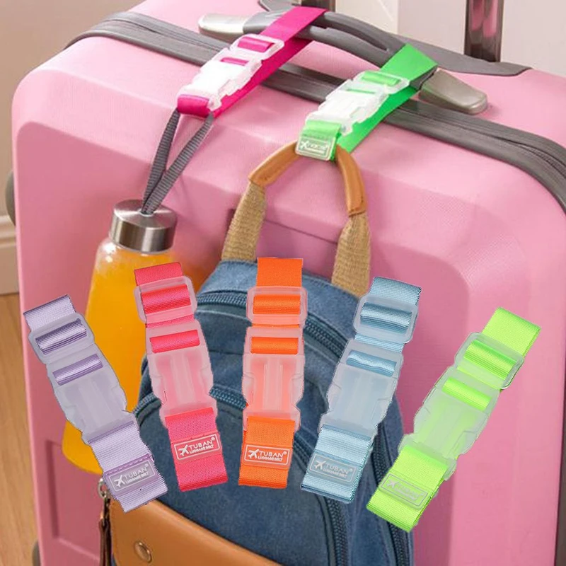 

Регулируемые ремни для багажа, нейлоновые аксессуары для багажа, подвесные ремни с пряжкой, ремни для чемоданов и сумок, крючки для замка ре...