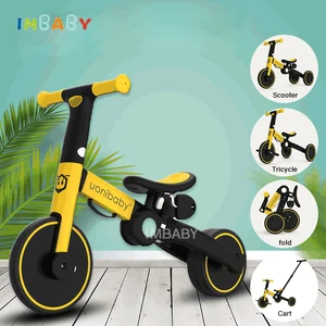 IAMBABY, 5 в 1, складной детский велосипед для балансировки, Многофункциональный Детский самокат, детская коляска для От 1 до 6 лет