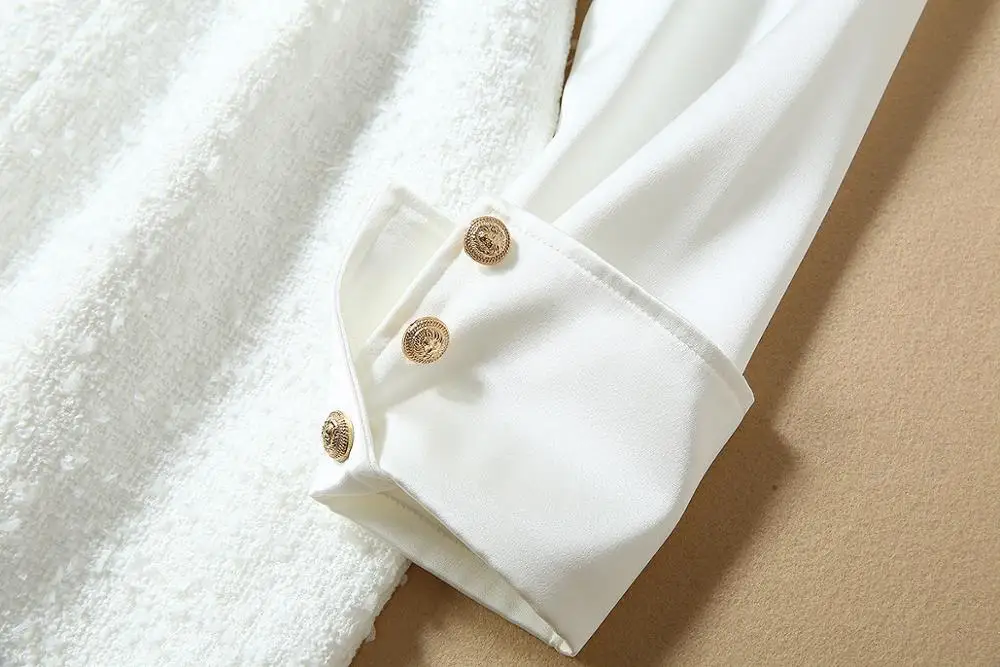 Новинка Осень 2019 Женская одежда в европейском и американском стиле твидовое