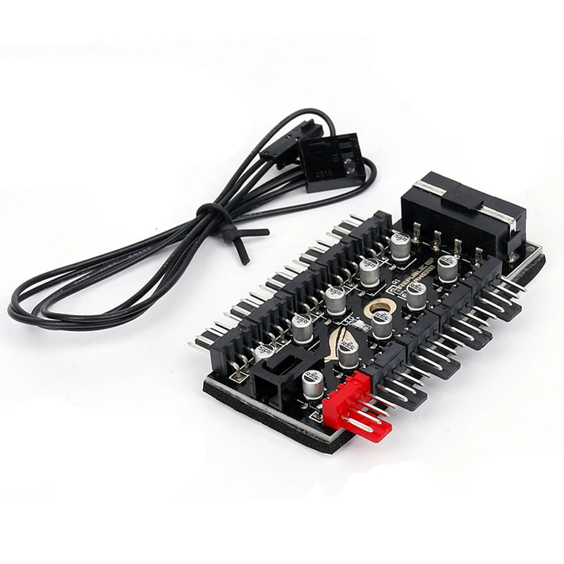 10 портов 4pin PWM сплиттер концентратор вентилятора с RPM контроллер скорости кабель