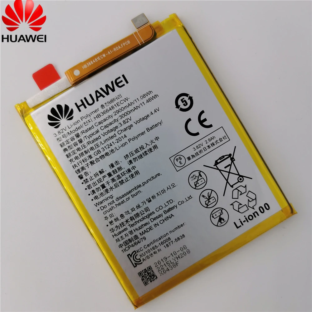 Литий-ионный аккумулятор для huawei HB366481ECW для huawei P9 Ascend P9 Lite G9 honor 8 5C G9 3000 мАч