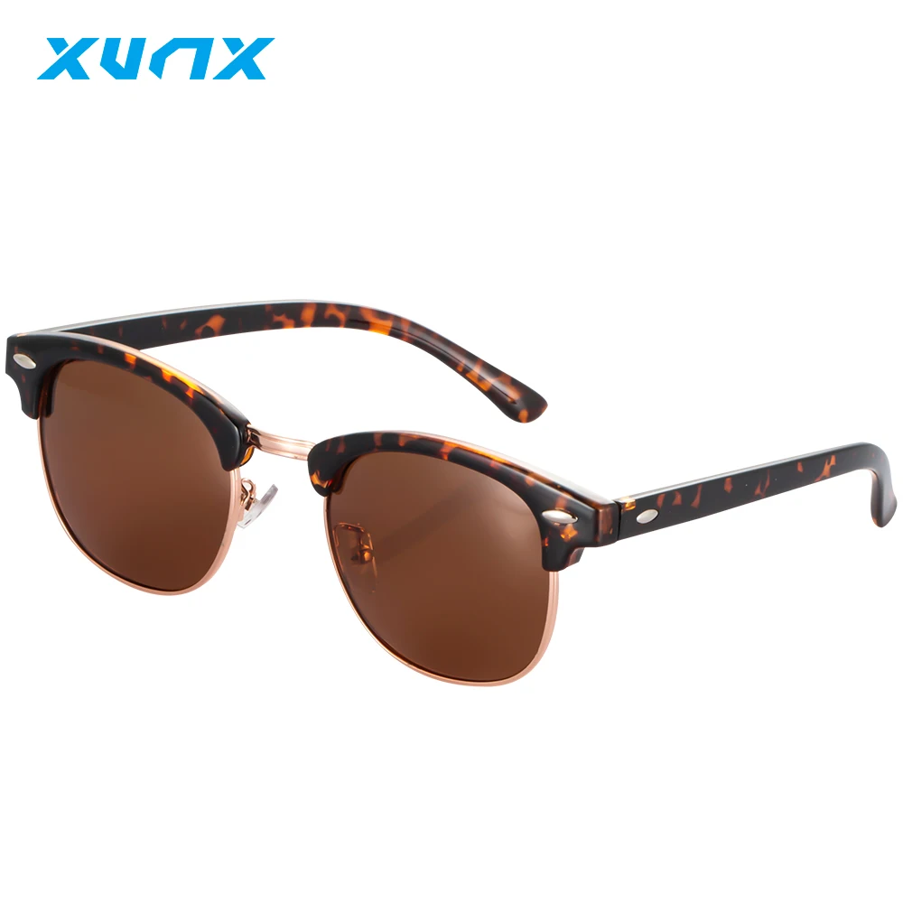 

XunX Мода X8019 поляризованные очки женщин людей Trendy Cat Eye Солнцезащитные очки UV400 антибликовое вождения очки