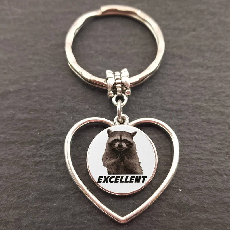 Брелок с подвеской в виде енота очаровательное Ювелирное Украшение изображением