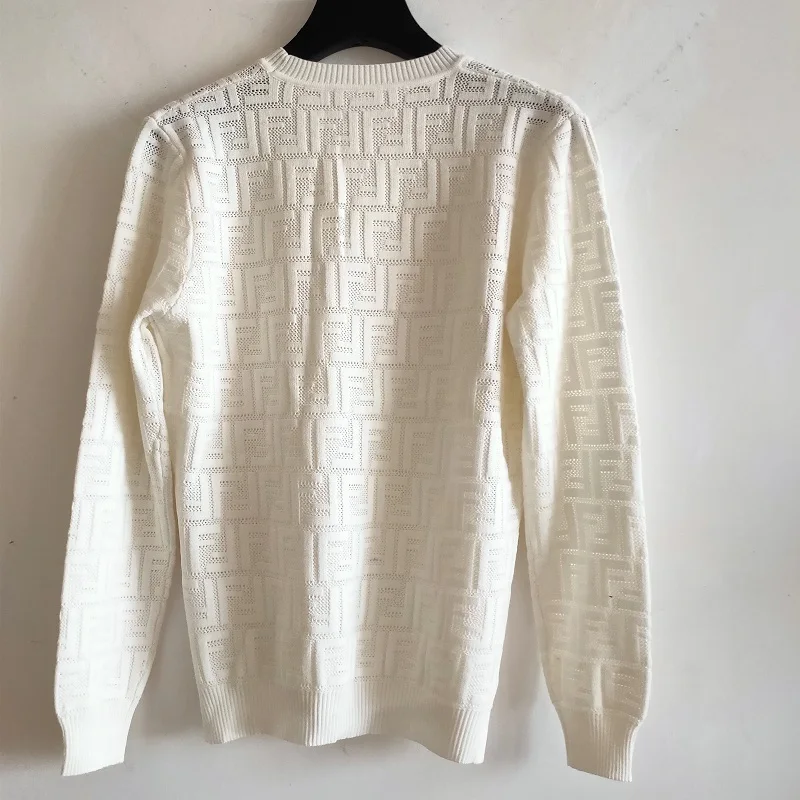 

New summer 2021 new high quality lettered jacquard knitted short-sleeved top, women's micro-translucent short-sleeved T-shirt