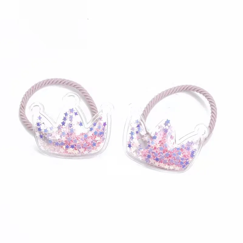 

Nice crown headwear baby girls accessories for hair bunny children elastic hair bands all children hair strings for gifts