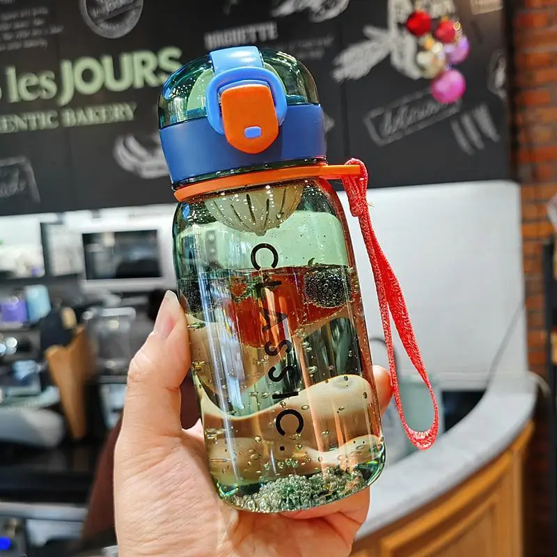 

Large capacity sports cup portable fitness plastic cup high temperature resistant cup for middle school students