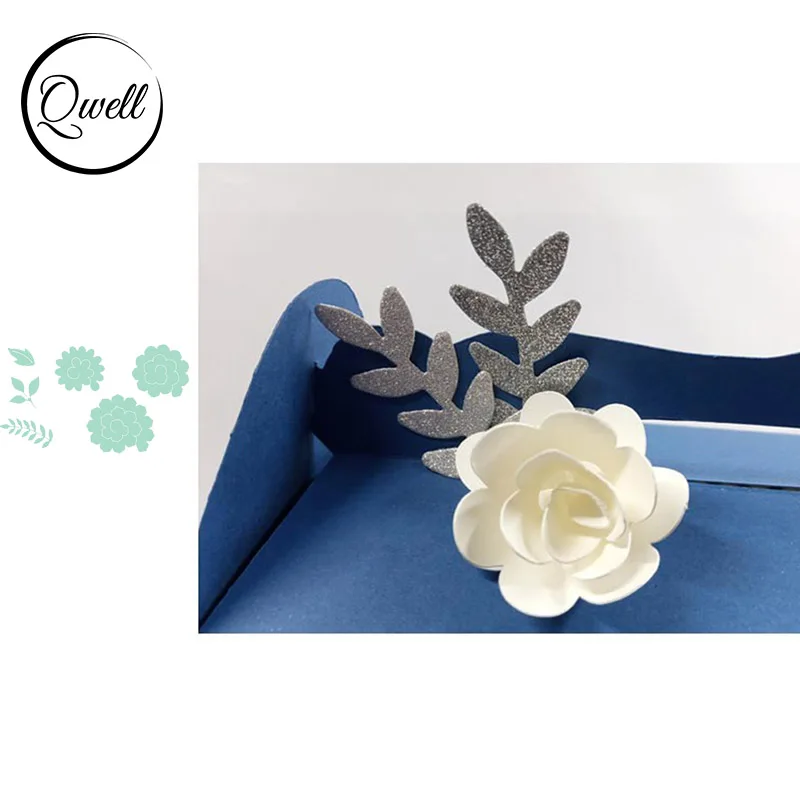 

QWELL Flower Rose Metal Cutting Dies for Scrapbooking and Card Making Paper Embossing Craft New 2019 die cuts