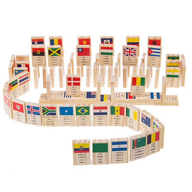 Новинка 2020 г. флаг страны домино для раннего развития детей обучающая