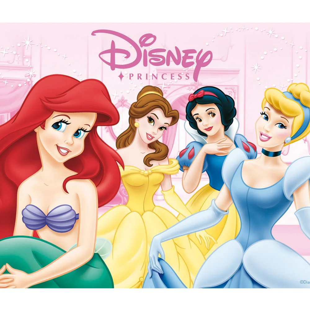 

Disney 5D DIY Diamond Cartoon Disney Princess Cinderella Belle Snow White Full Square Round Diamond Mosaic Home Decoration
