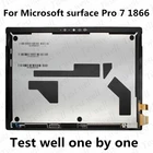Оригинальный ЖК-дисплей 12,3 дюйма, сенсорный экран, дигитайзер, стеклянная панель в сборе с ЖК-кабелем для Microsoft Surface Pro 7 1866