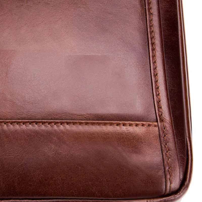 Сумка через плечо кожаная мужская нагрудная сумка первый слой Воловья кожа ретро