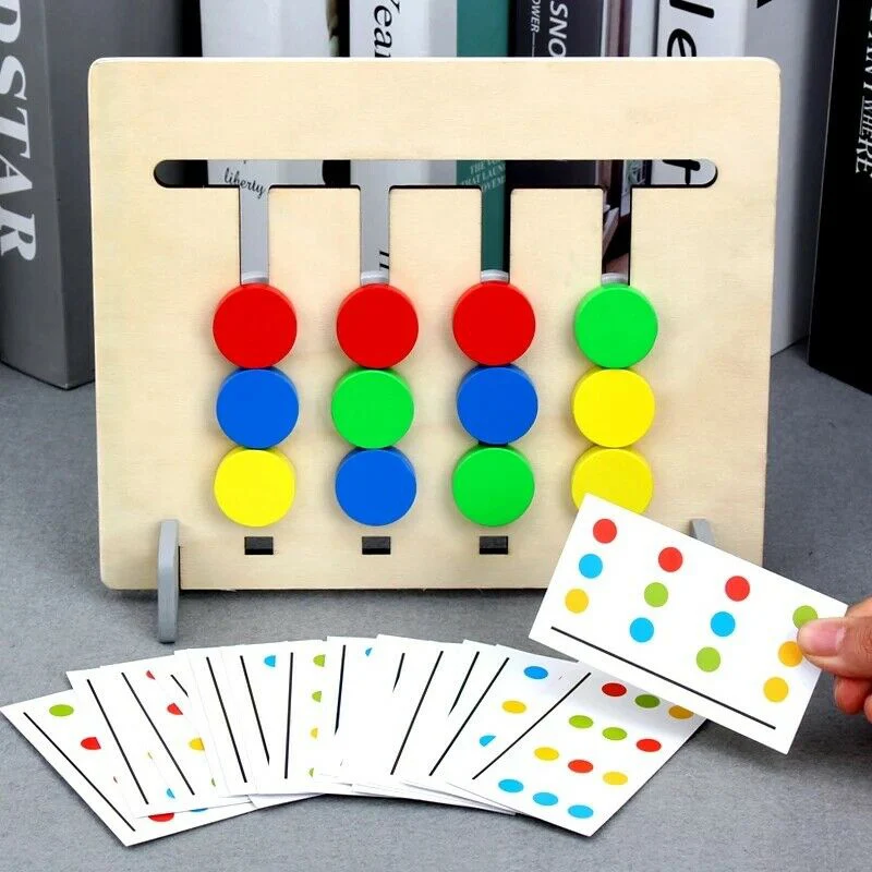 

4 Color Puzzle Game for Children Kids Educational Intelligence Toys Game Kids Toy NSV775 High Appearance Multi - Color Option