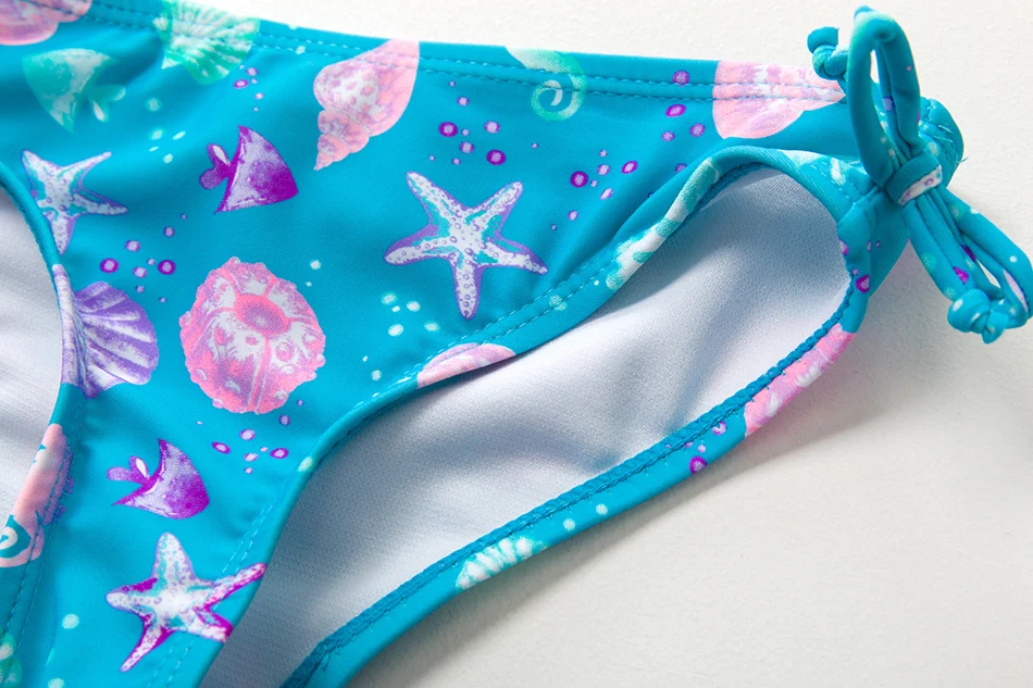 2020 купальный костюм для девочек из двух предметов детский с ананасом От 2 до 12 лет