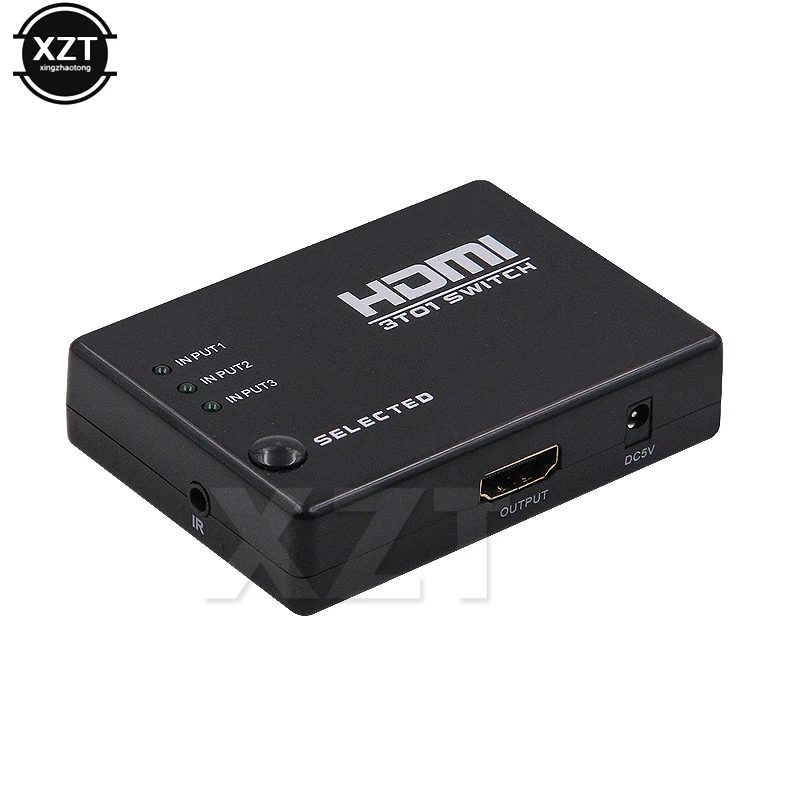 Удаленный HDMI коммутатор 3 в 1 выход переключатель адаптер коробка сплиттер 1080p для