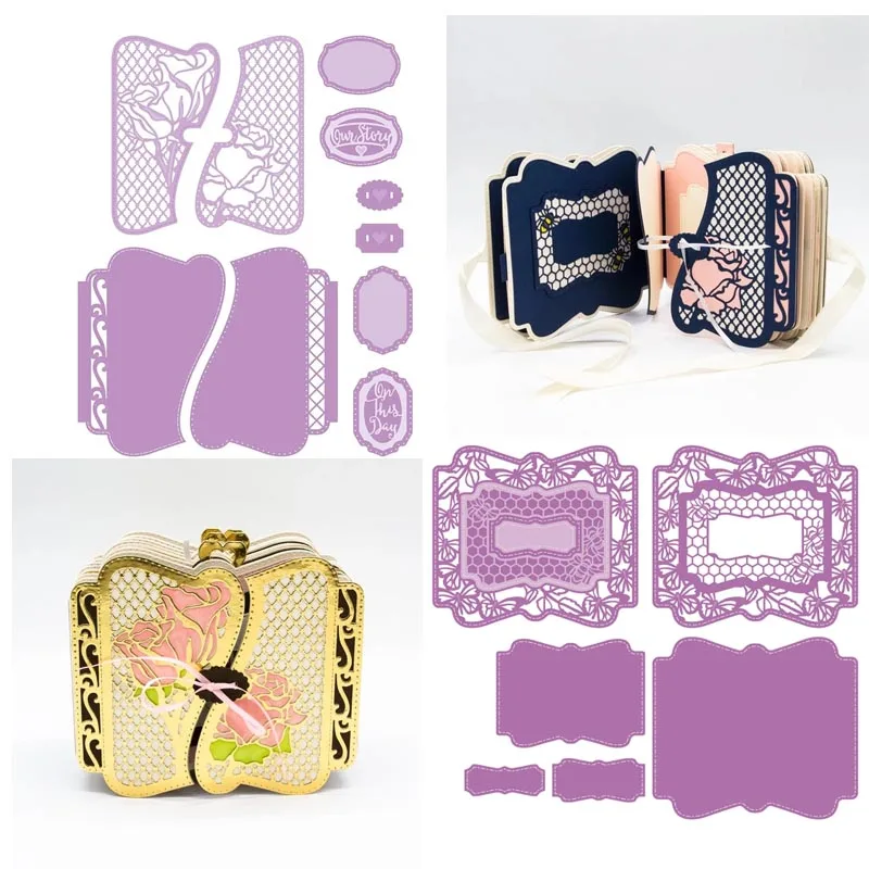 Металлические штампы для вырезания книг штамп украшения скрапбукинга тиснения