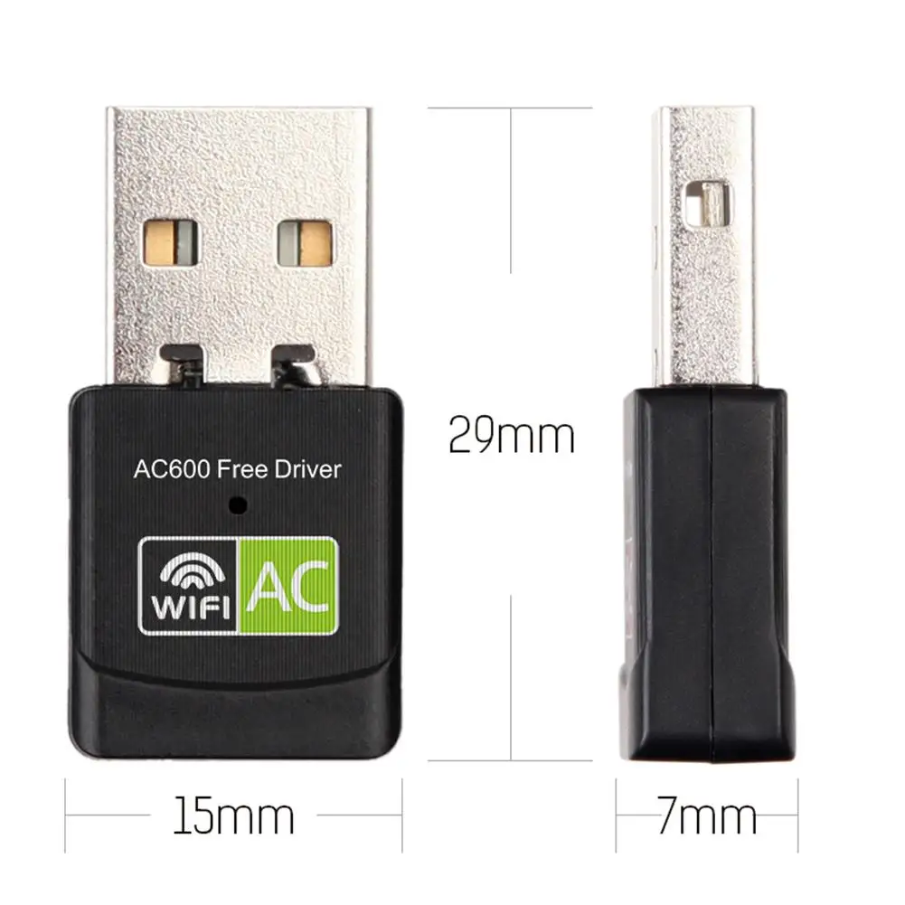 USB беспроводной Wifi адаптер 600 Мбит/с AC двухдиапазонный 2 4G 5 ГГц встроенный pcb