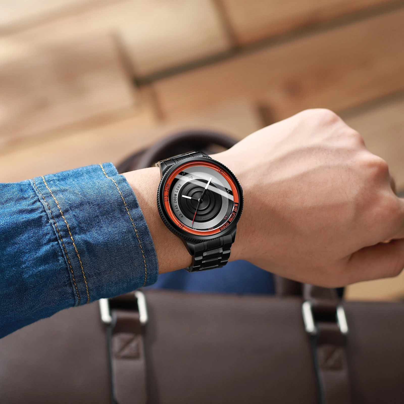 Часы наручные мужские кварцевые винтажные брендовые Роскошные