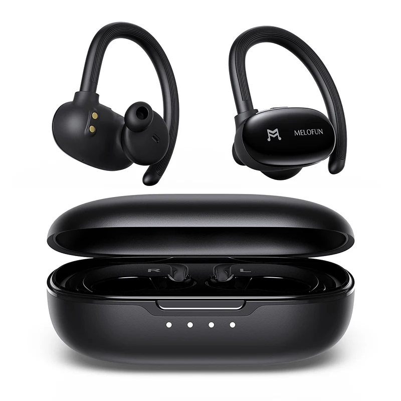 

Melofun PowerPods Bluetooth 5.0 earphones tws ipx5 waterproof touch voice true wireless in-ear earphones for iphone huawei