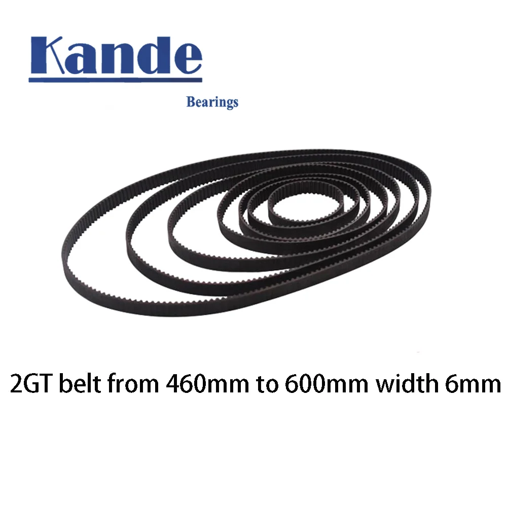 

3D Printer Parts GT2 6mm Closed Loop Rubber Timing Belt 252 260 264 268 270 274 278 280 284 288 290 292 294 300mm 2GT 1pcs