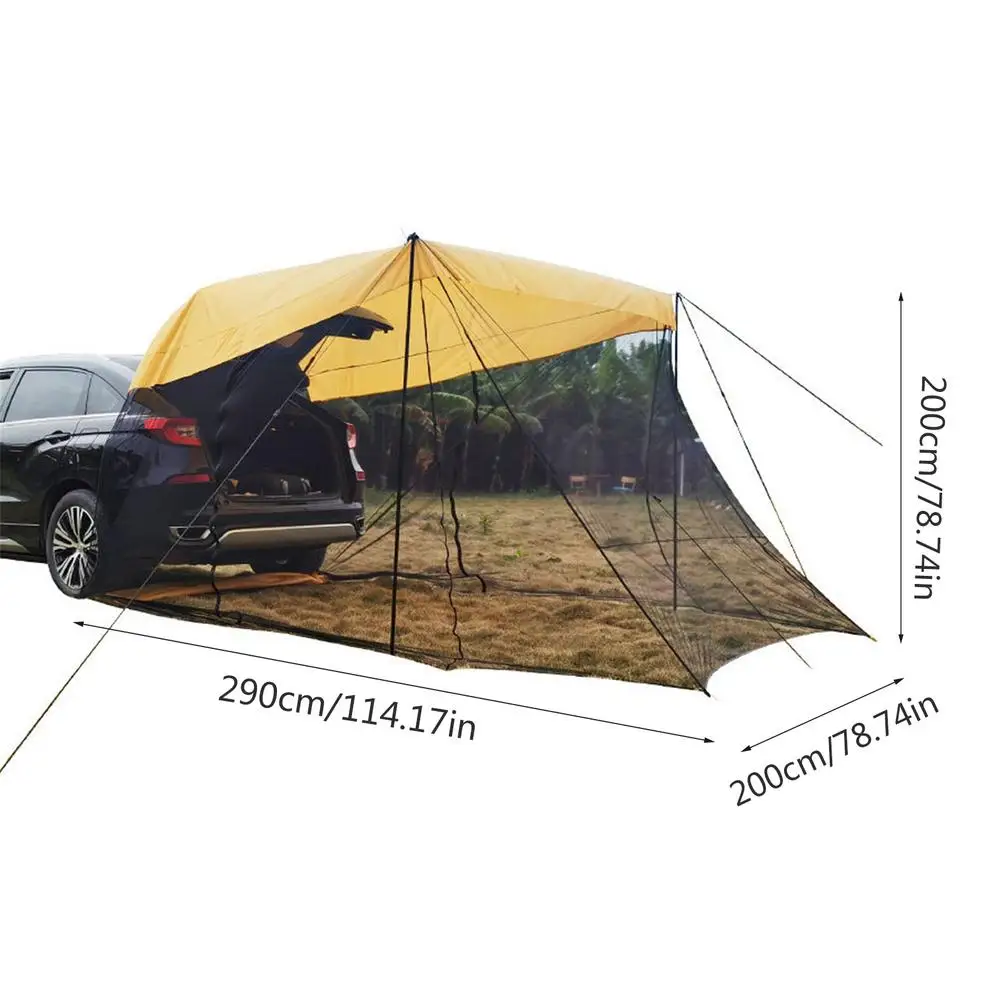 Car Rear Extension Sunshade Tent Vehicle Trunk Side Awning SUV Off-road Outdoor Canopy Camping | Спорт и развлечения