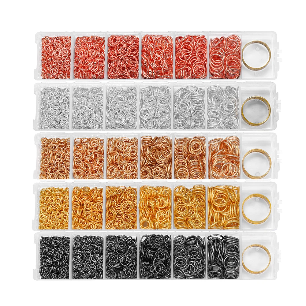 

975 шт./компл. 4 5 6 7 8 10 мм открытые переходные кольца Разъем для самостоятельного изготовления ювелирных изделий наборы фурнитура комплекты а...