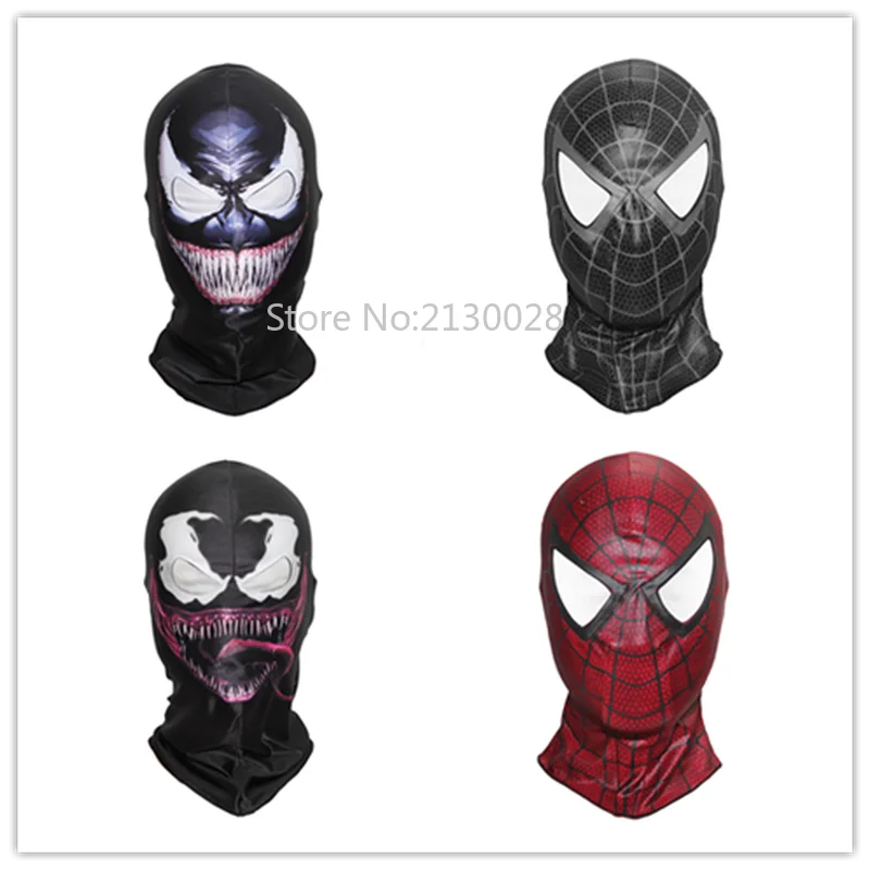 Маска спайдермена яда для взрослых новинка 2019 Маскарадная маска Дэдпула костюм