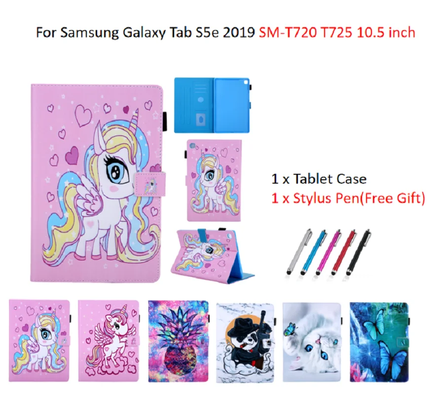Единорог Кошка Собака Щенок обложка чехол для Samsung Galaxy Tab S5e 10 5 2019 SM T720 T725