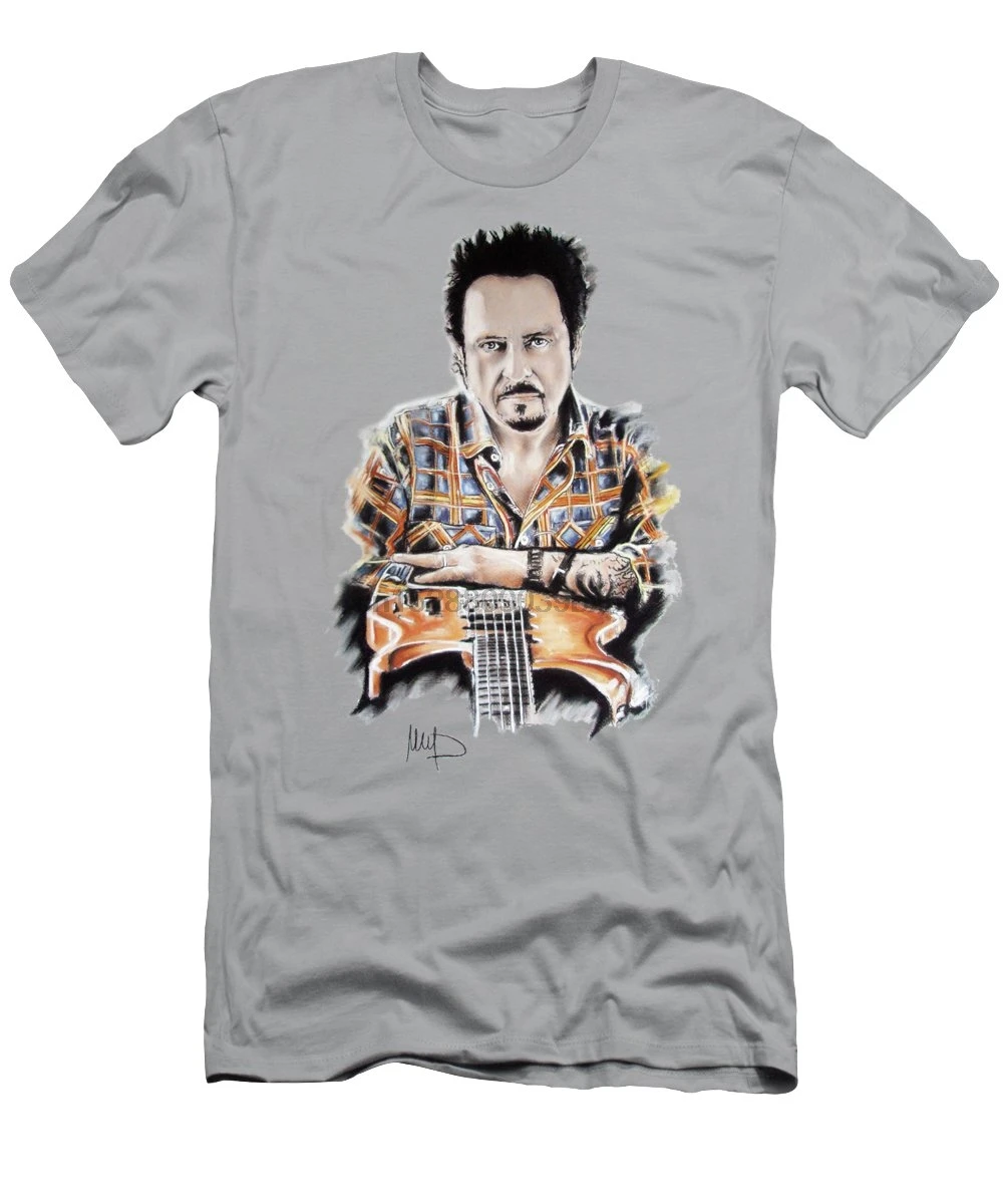 

Men Short sleeve tshirt Steve Lukather Mens T-Shirt Women t-shirt