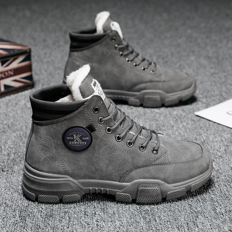 

Men Shoes Winter Sneakers Suede Leather Tenis Trainers Mans Footwear Warm Winter Shoes Basket Homme Mens Shoes Casual Plusko9