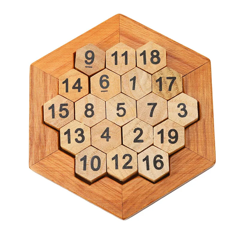 Rompecabezas de n&uacute;meros con forma geom&eacute;trica divertida para ni&ntilde;os, juego de matem&aacute;ticas de mesa con n&uacute;mero de madera, Educativo Para edades tempranas, juguetes de madera para Aprendizaje, regalo-2