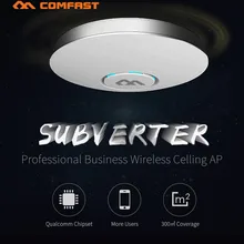 300Mbps 2.4G Powerful Indoor Ceiling Mount Access Point Wifi Repeater Router 48V POE AP Home Hotel Wifi Coverage  Management