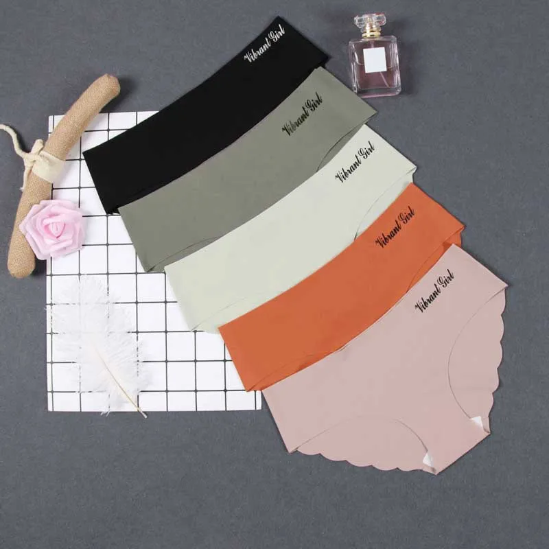 Японские Женские трусы для девочек модные без следа с низкой талией простые