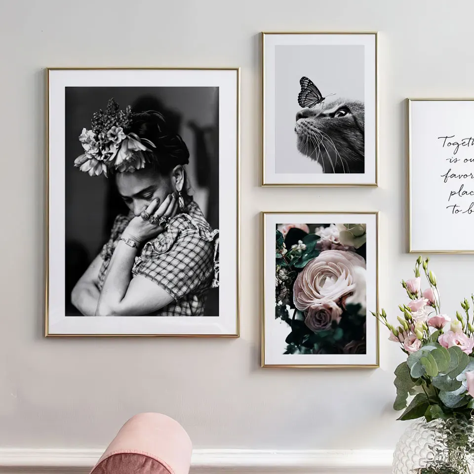 Известный плакат фотография Кино звезда холст живопись черный белый настенные